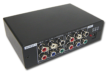 HD Component Composite Video Distribution Amplifier + Digital S/PDIF Stereo Audio Splitter