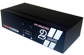Premium 2-Port DVI Video Routing Switch With Built-In Amplifier