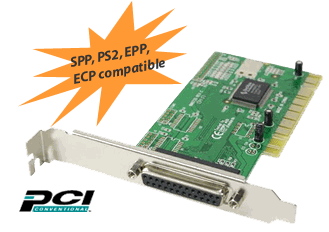 High-Speed Parallel Port PCI Printer I/O Card