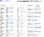 Power Schedule Web Screenshot For Sensor Output Module For 8-Port Remote Input/Output Sensor Controller Switch ~ Web Control with Timer/Scheduler