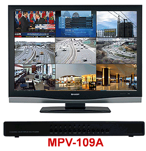 Professional 9-Channel Video Multiplexer PIP Video Processor - Multi-Channel Split Screen Video Processor