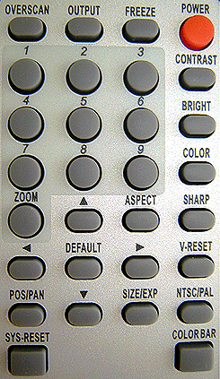 Remote Controller For allaboutadapters Professional Series For Computer To NTSC PAL Composite S-Video Down Converter