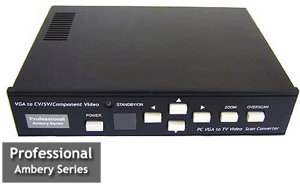 Professional Computer VGA to TV Video Scan Converter With Broadcast Quality