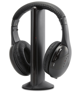 2-In-1 Wireless/Wired Headphone With Microphone + FM Radio 