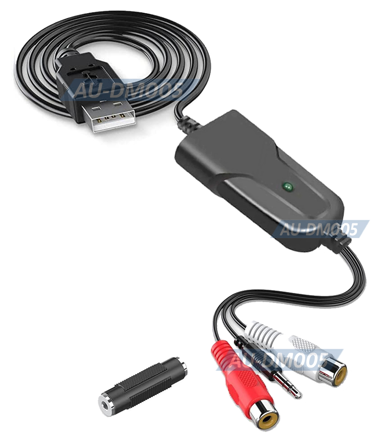 USB Audio Grabber Analog Music Audio Digitizer For Stereo Line