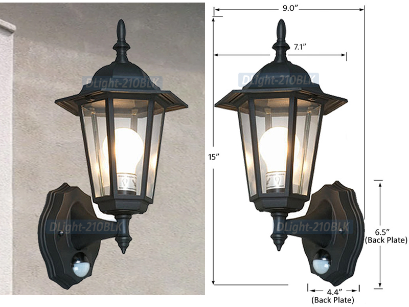 Outdoor Wall Lighting System With, Motion Activated Outdoor Light Fixtures